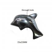 Hematite Dophin 15x21mm Pendant